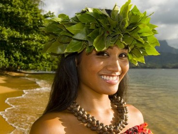 Una danzatrice di hula, Hawaii