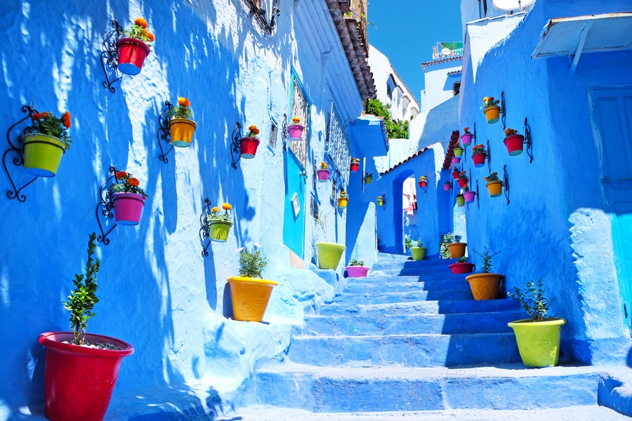 Chefchaouen, la città blu in Marocco