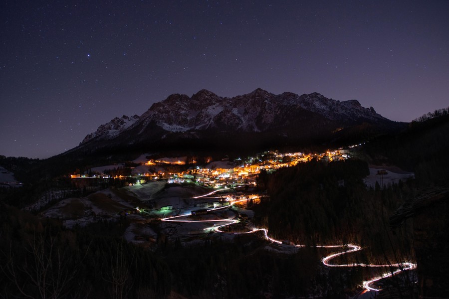 Sciare di notte in Valle d'Aosta